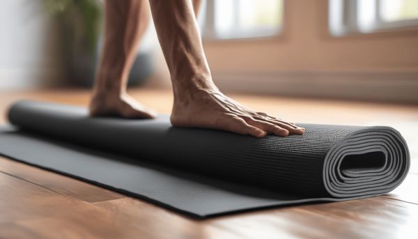Un tapis de yoga antidérapant pour un confort optimal